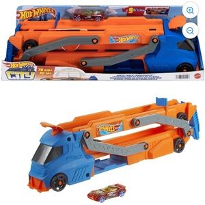 Hot Wheels Car speed track Transporter transformer launch racer